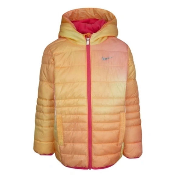 Nike Girls Just Do It Printed Jacket In Hyper Pink size 6 and 7 NEW WITH TAGS - Picture 1 of 12